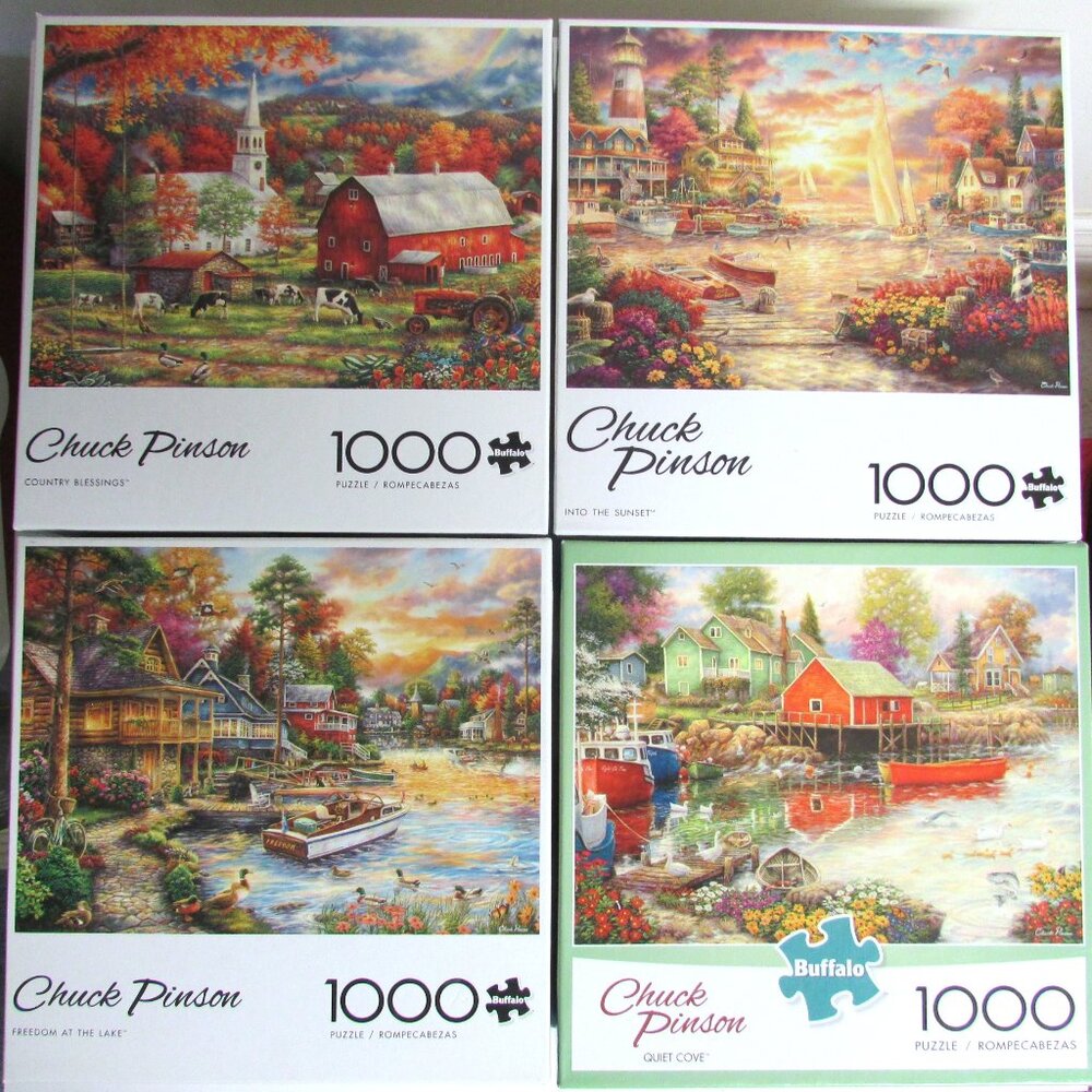 Buffalo Games Puzzles - Set of 4 Chuck Pinson, 1000 pieces
